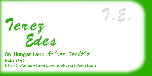 terez edes business card